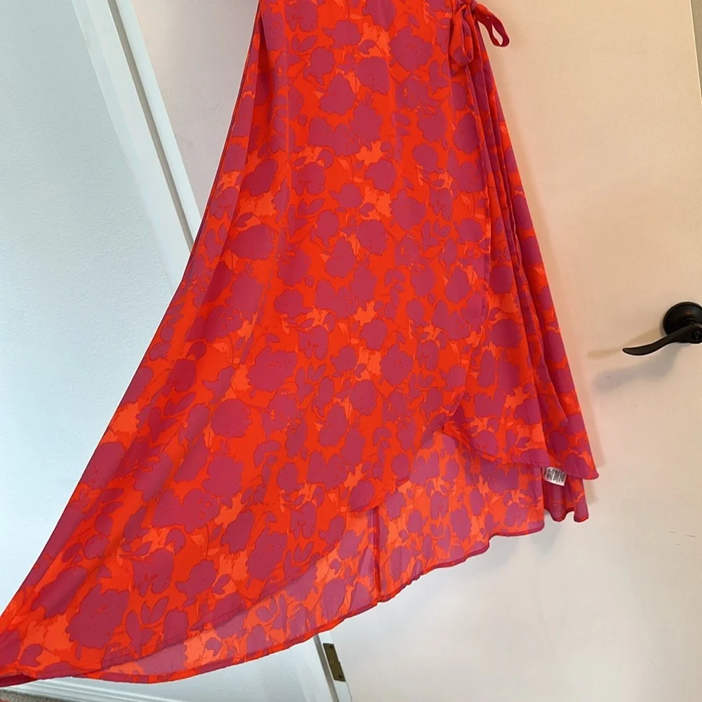 Nordstrom Bobeau Orna midi wrap dress - Picture 10 of 14